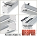 Draper 139042 Access/Series E 165 diag. (87.5x140) - Widescreen [16:10] - 1.0 Gain - Draper-139042-Black